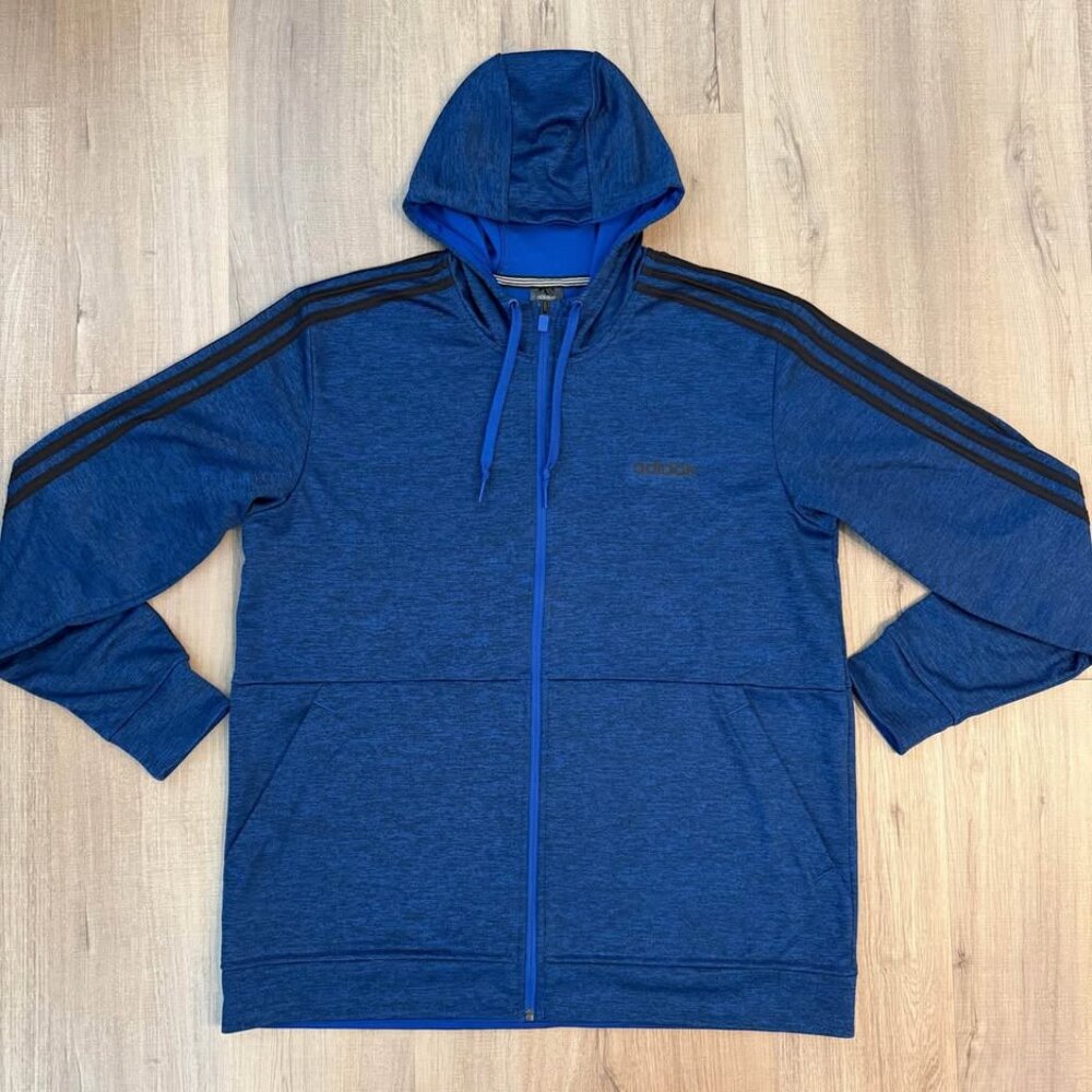 Adidas Jacket Men's Full Zip Hoodie Size XL